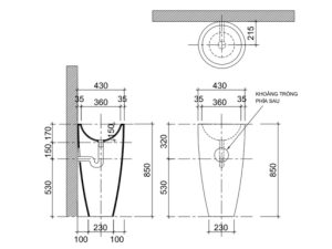 Chậu Rửa Đặt Sàn P.27.320 2 P.27.320 3