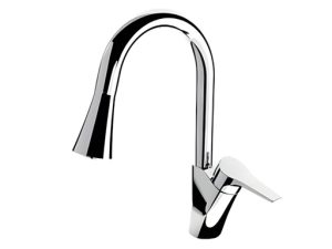 Vòi Rửa Bát Nóng Lạnh Cổ Cao Dây Rút 2 voi nong lanh co cao day rut