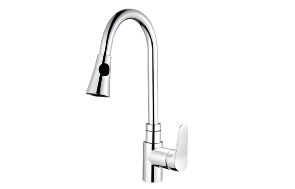 Vòi Rửa Bát Nóng Lạnh Cổ Cao Dây Rút 5 Vòi Rửa Bát Nóng Lạnh Cổ Cao Dây Rút