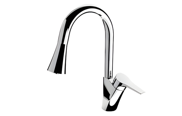 Vòi Rửa Bát Nóng Lạnh Cổ Cao Dây Rút 6 Vòi Rửa Bát Nóng Lạnh Cổ Cao Dây Rút