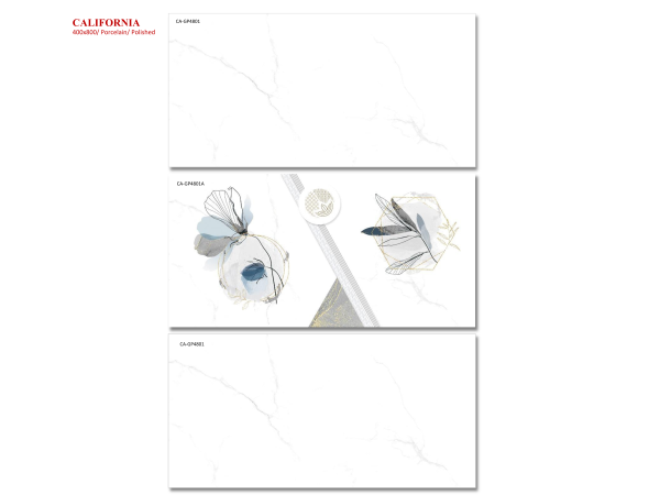 Gạch California CA-GP4801 Porcelain Polished Vân Đá Trắng