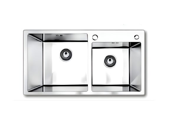 Chậu Handmade Hai Hố SQS-7846 - T