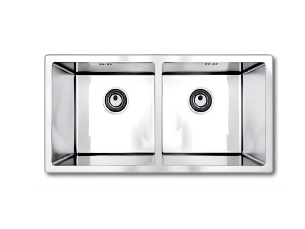 Chậu Handmade Hai Hố SQS-8045