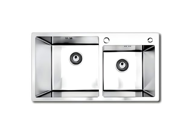 Chậu Handmade Hai Hố SQS-8045-U