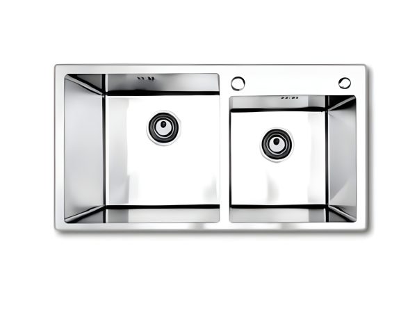 Chậu Handmade Hai Hố SQS-8245-DS