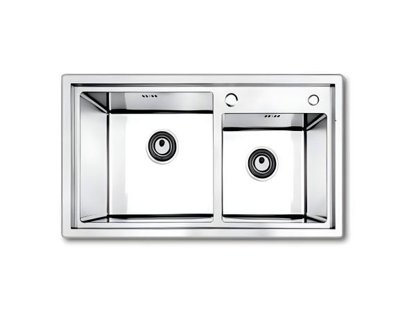 Chậu Handmade Hai Hố SQS-8245-T