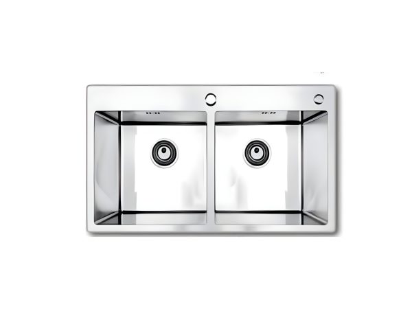 Chậu Handmade Hai Hố SQS-8448