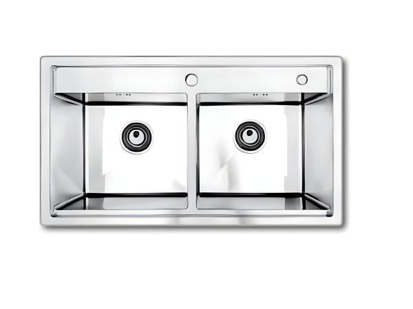 Chậu Handmade Hai Hố SQS-8548