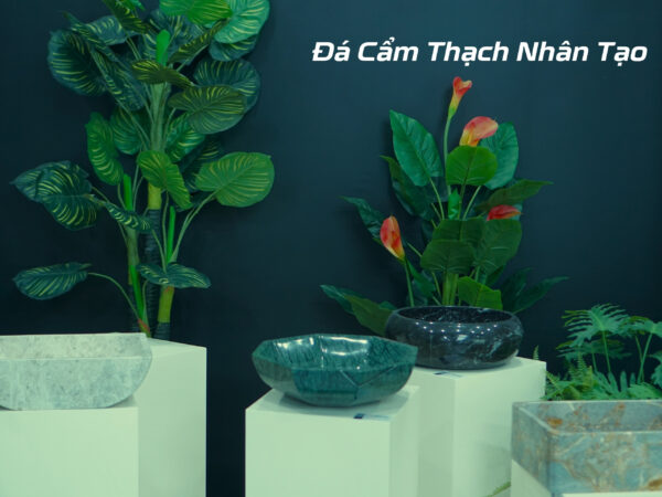 CHẬU RỬA ĐÁ CẨM THẠCH NHÂN TẠO