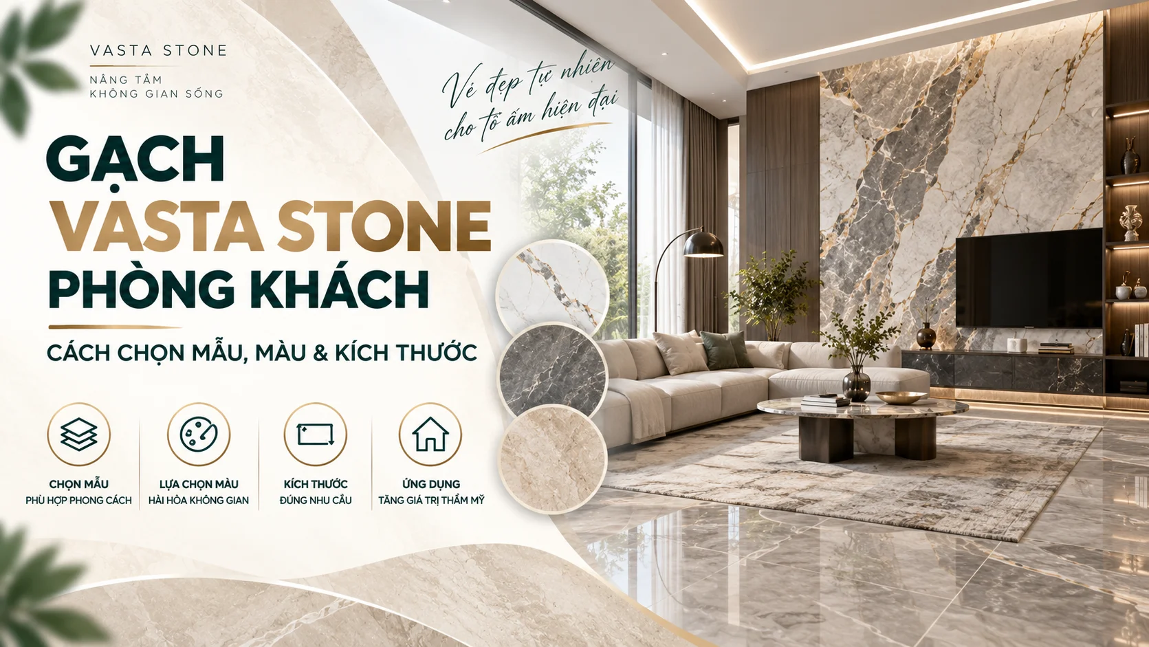 gach vasta stone phong khach